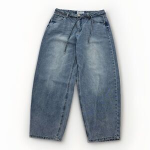 Ban.jara Barrel Leg Jeans Size 11 29 High Rise 100% Cotton Chic Y2k Vintage Core